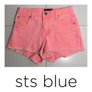 STS Blue Cutoff Shorts Neon Pink